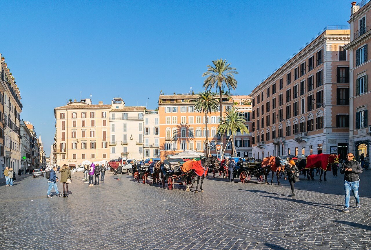 Piazza di Spagna in Rome, Italy