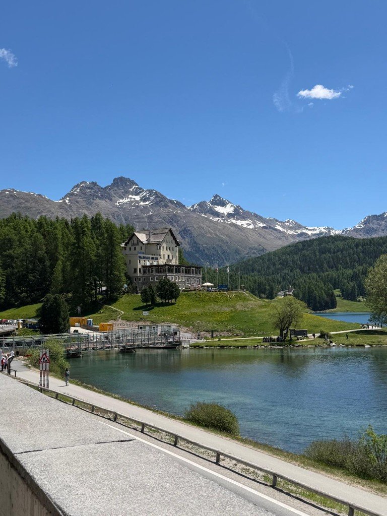 Mountain hotel and lake destination